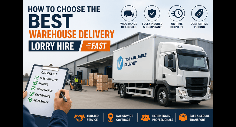 warehouse delivery lorry hire