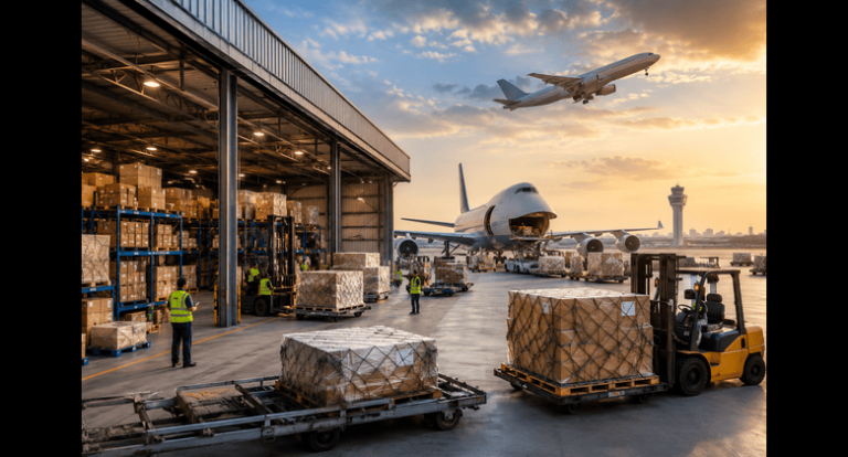 Airport freight warehouse